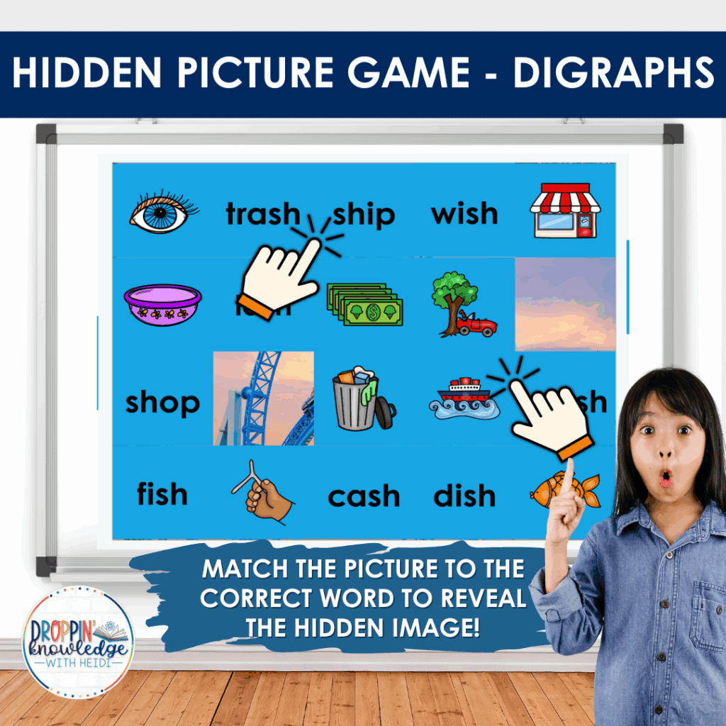 Hidden Picture - DIGRAPH Decoding Game!