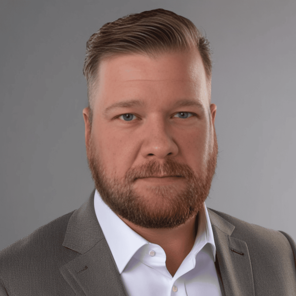 A headshot of Kevin Duska Jr - President of Prime Rogue Inc