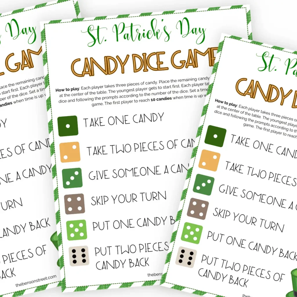 dice game for st. patricks day