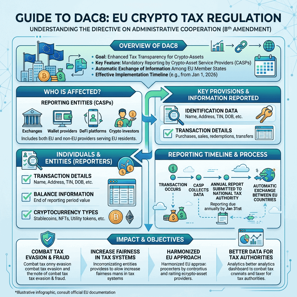 DAC8 & Krypto 2026: Was das Finanzamt jetzt über dich weiß – und was du jetzt tun musst
