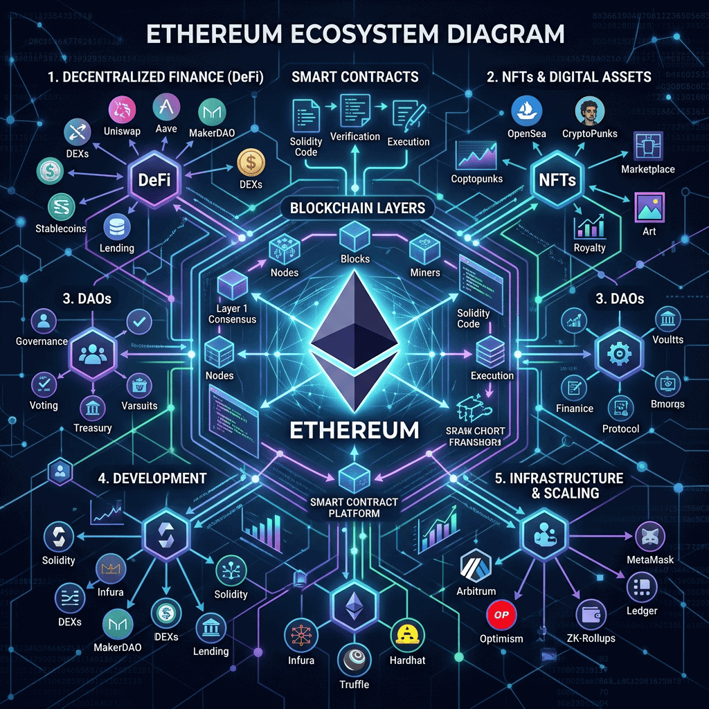 Was ist Ethereum? ETH, Smart Contracts und das komplette Ökosystem erklärt
