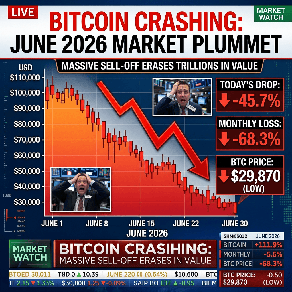 Warum fallen die Kurse heute so stark? Krypto-Crash Juni 2026 – Analyse & Prognose