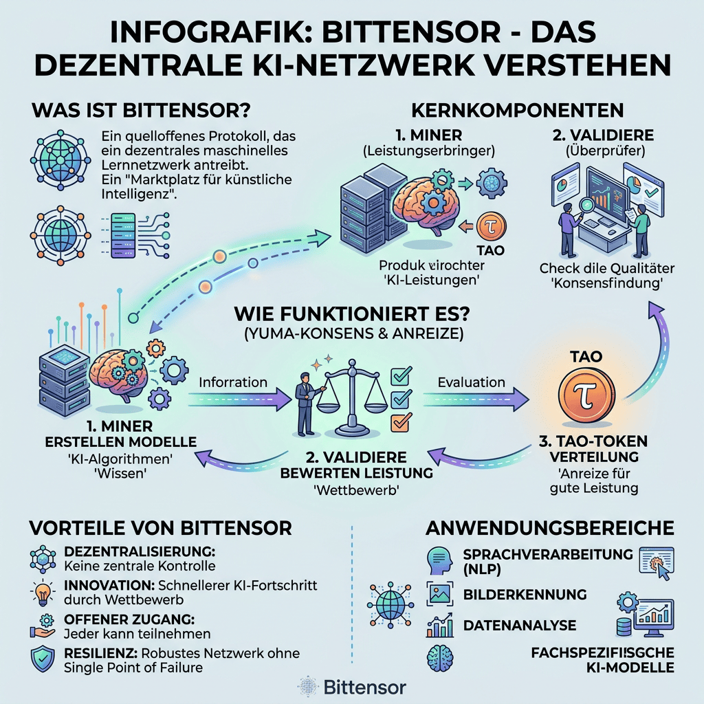 Was ist Bittensor (TAO)? Die dezentrale KI-Blockchain einfach erklärt