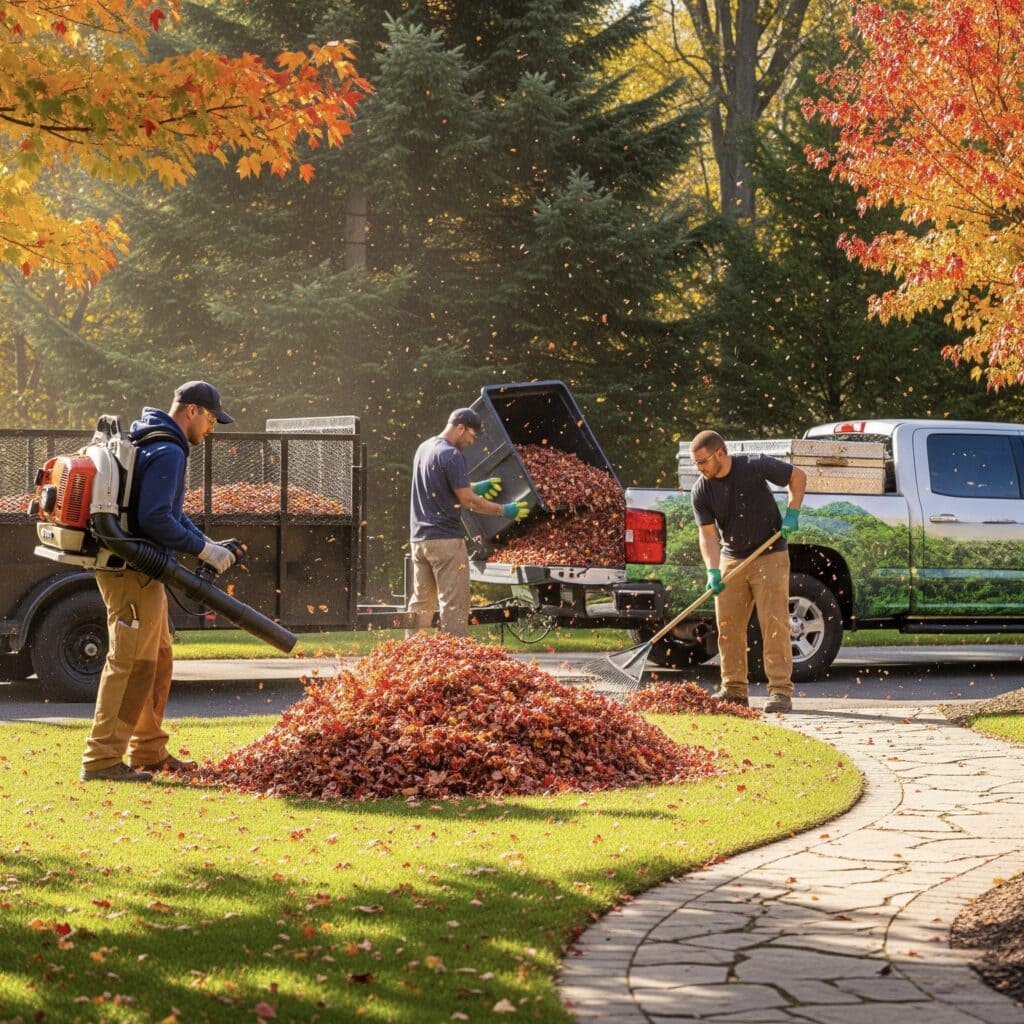 Fall cleanup services Winnipeg – professional leaf removal for residential yards