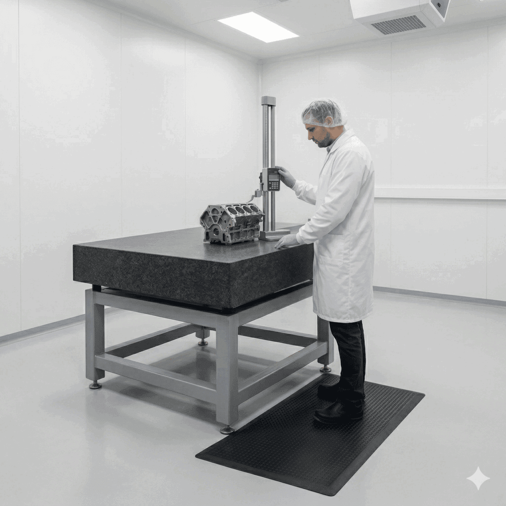 laboratorium pomiarowe płyta pomiarowa | Metrologia-blog.pl laboratorium-pomiarowe-plyta-pomiarowa-1024x1024 Budujemy laboratorium. Jak zaprojektować laboratorium pomiarowe i wzorcujące do długości i kąta? Część 1: pomieszczenie i środowisko