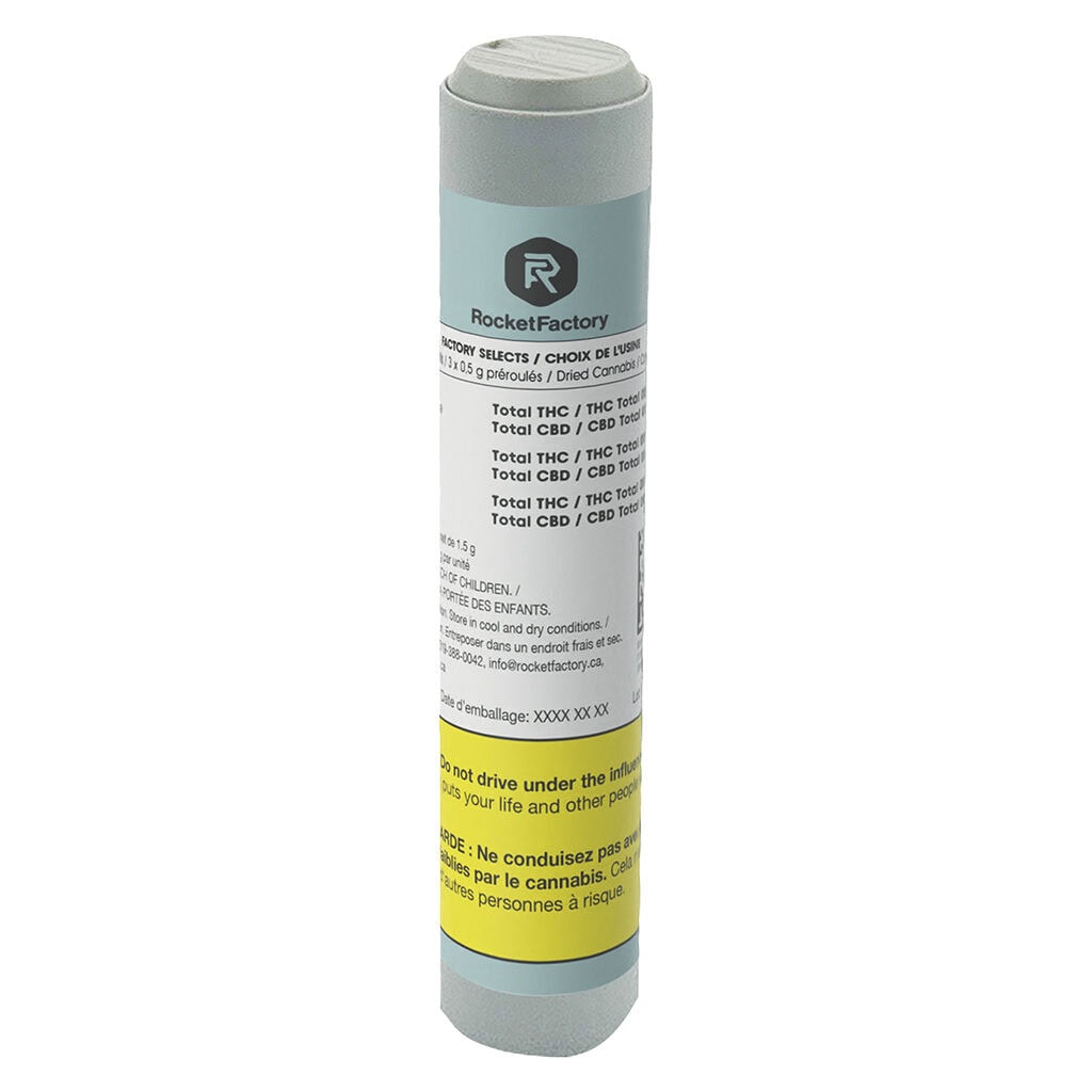 Factory Selects Pre-Rolls 3 Pack by Rocket Factory