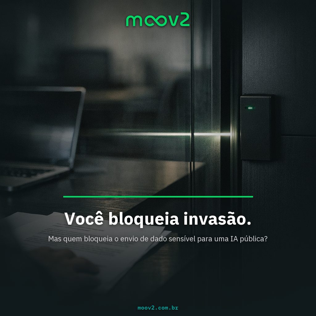 Envio de dado sensível para IA pública sem inspeção em contexto de cybersegurança corporativa