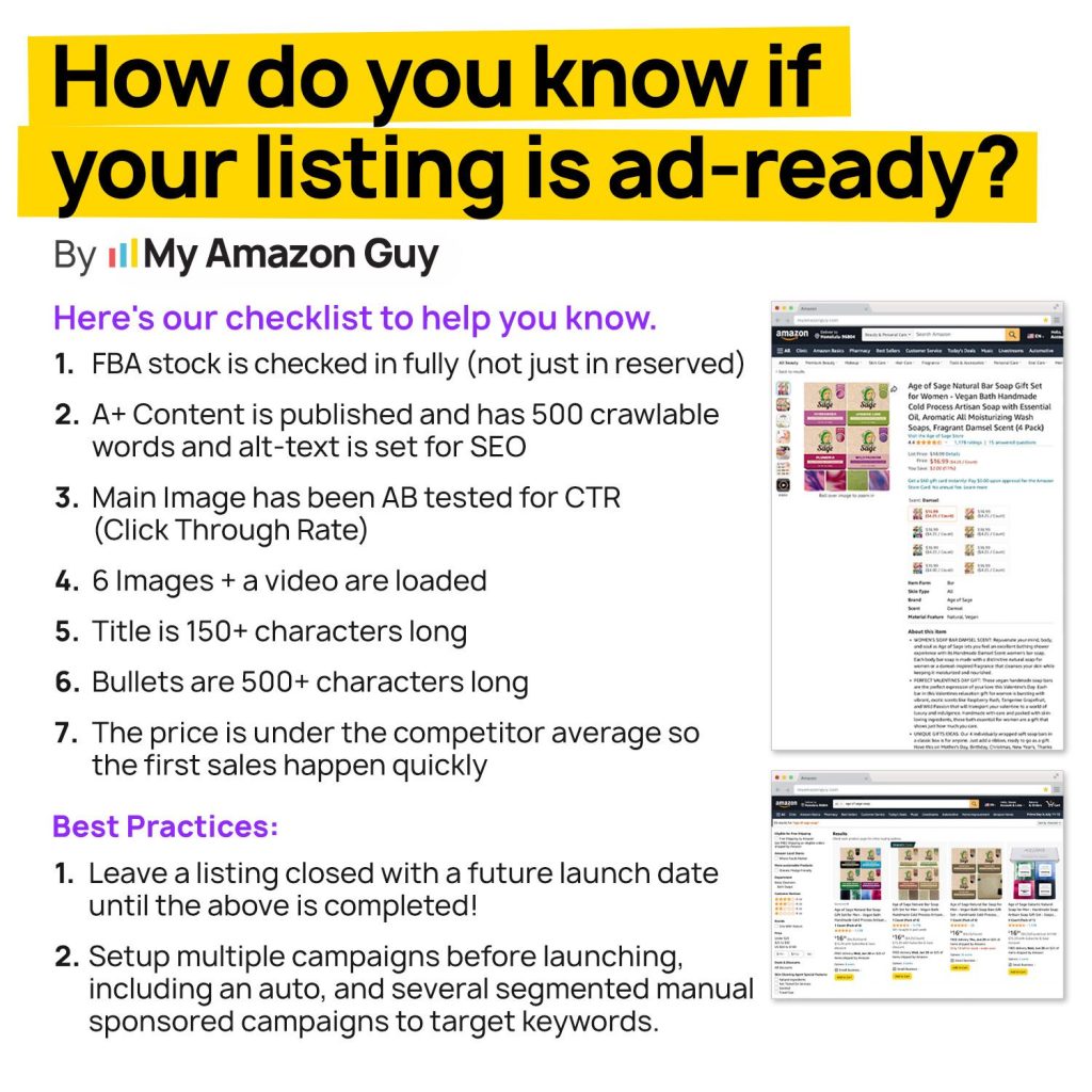 How do you know if your listing is ad ready