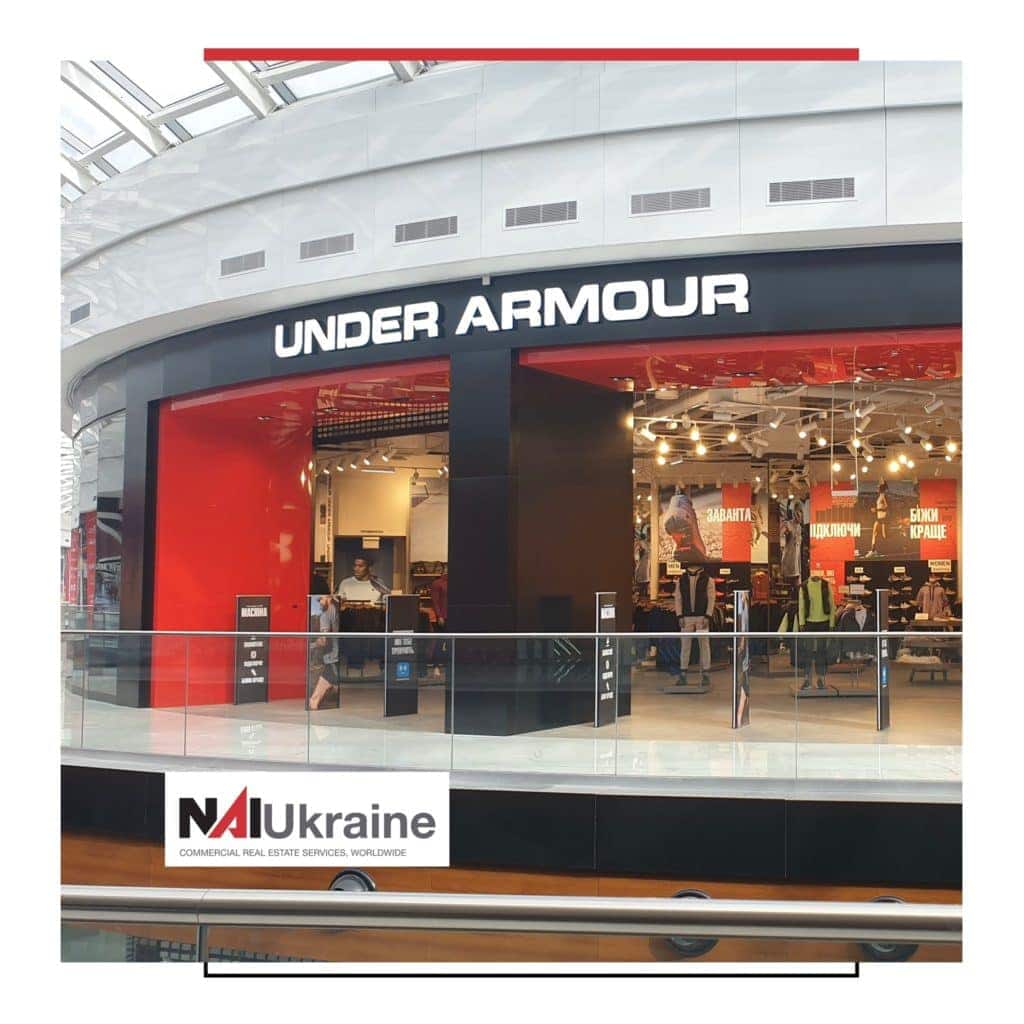 Under Armour Ukraine is already open at Blockbuster Mall NAI Ukraine