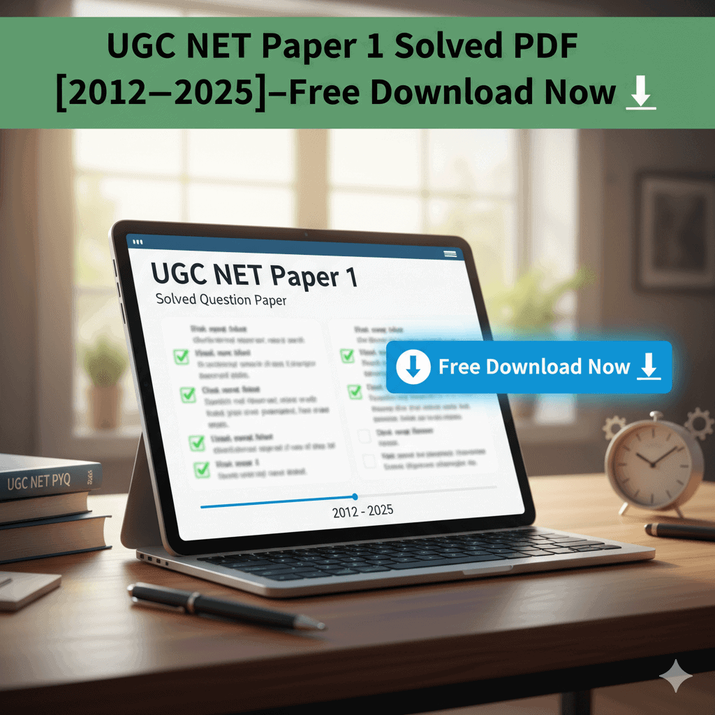 UGC NET Paper 1 Solved PDF download