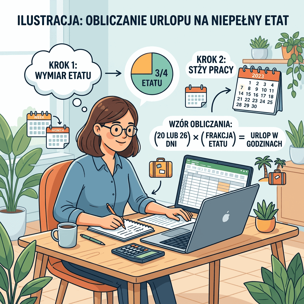 Urlop na żądanie na niepełny etat: jak go obliczyć?