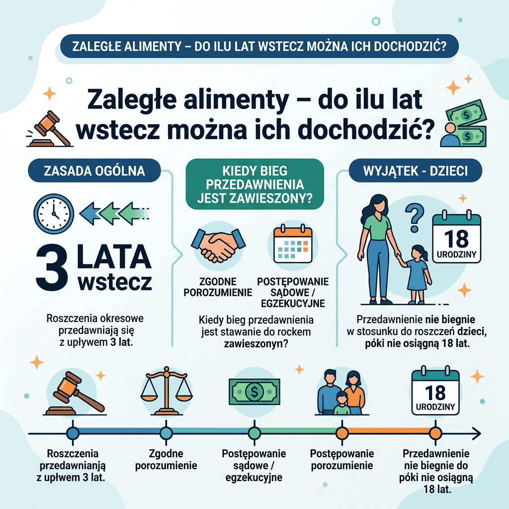 Zaległe alimenty – do ilu lat wstecz można ich dochodzić?