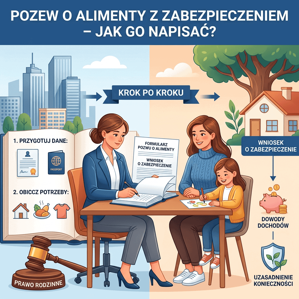 Pozew o alimenty z zabezpieczeniem – jak go napisać?