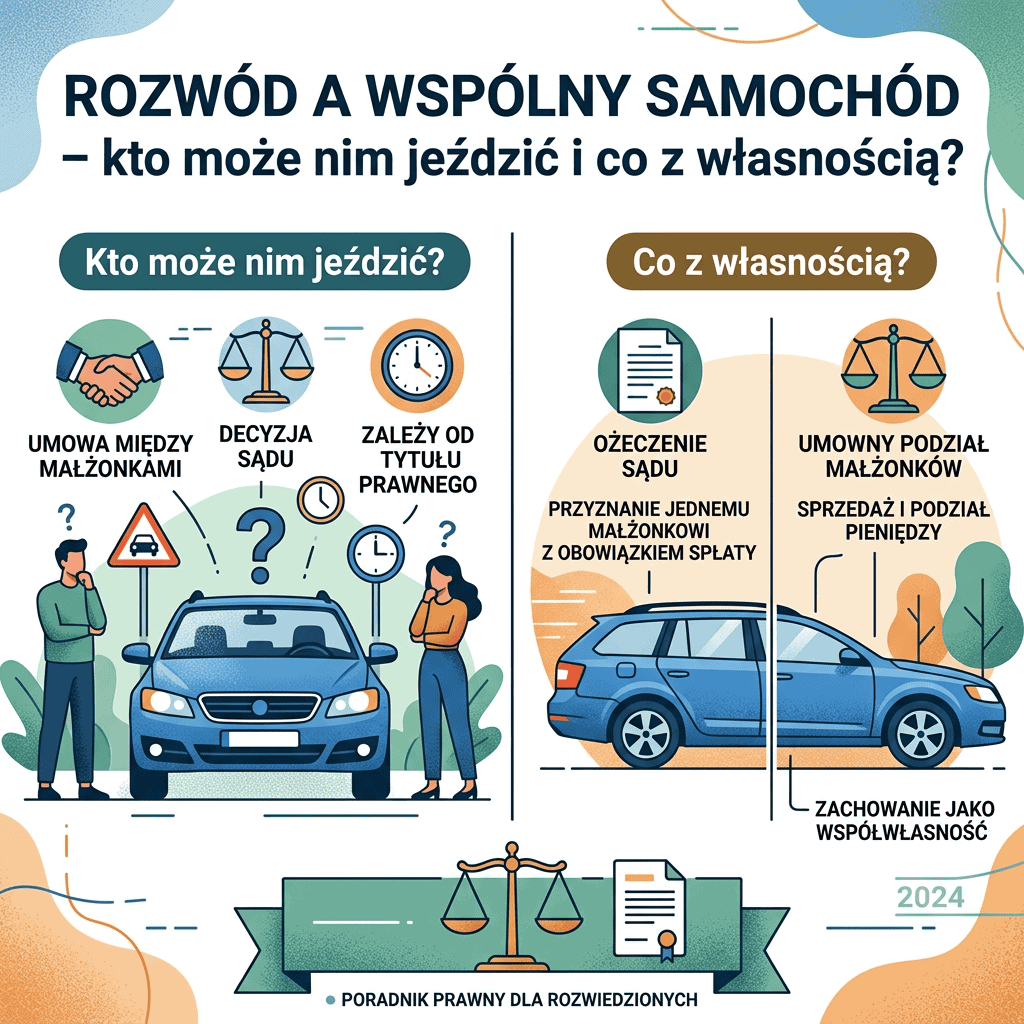 Rozwód a wspólny samochód – kto może nim jeździć i co z własnością?