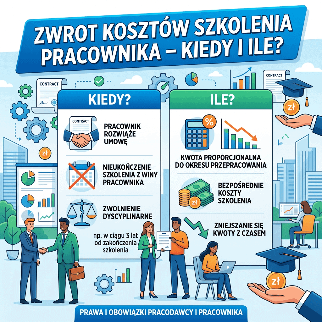 Zwrot kosztów szkolenia pracownika – kiedy i ile?