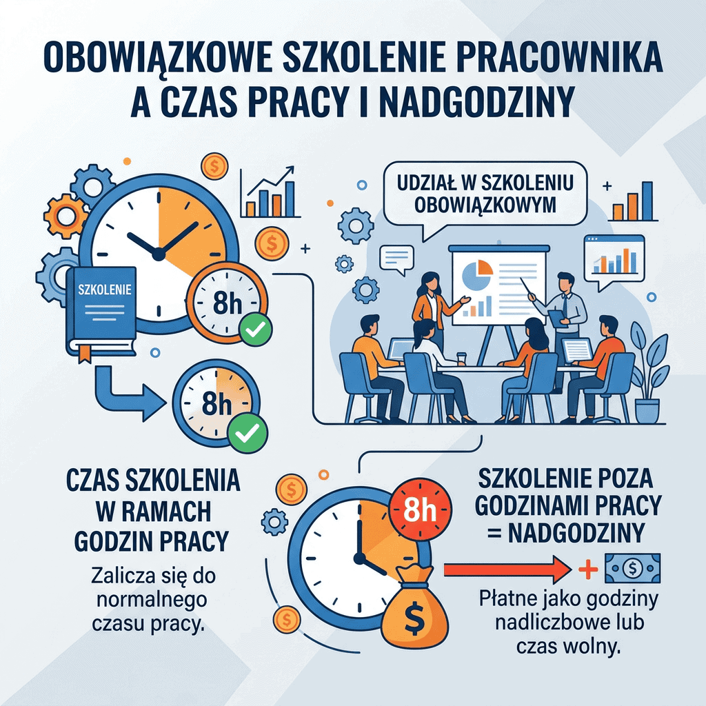 Obowiązkowe szkolenie pracownika a czas pracy i nadgodziny