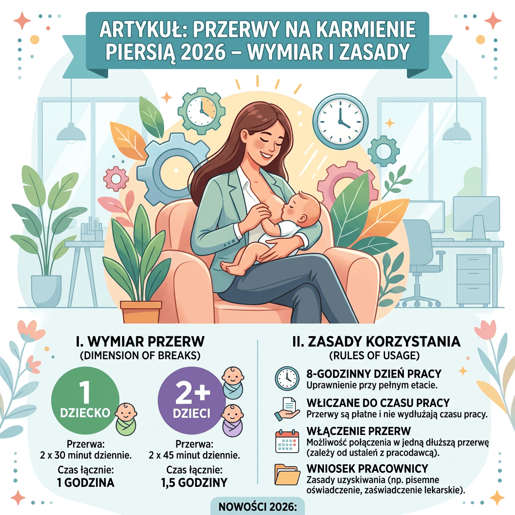 Przerwy na karmienie piersią 2026 – wymiar i zasady
