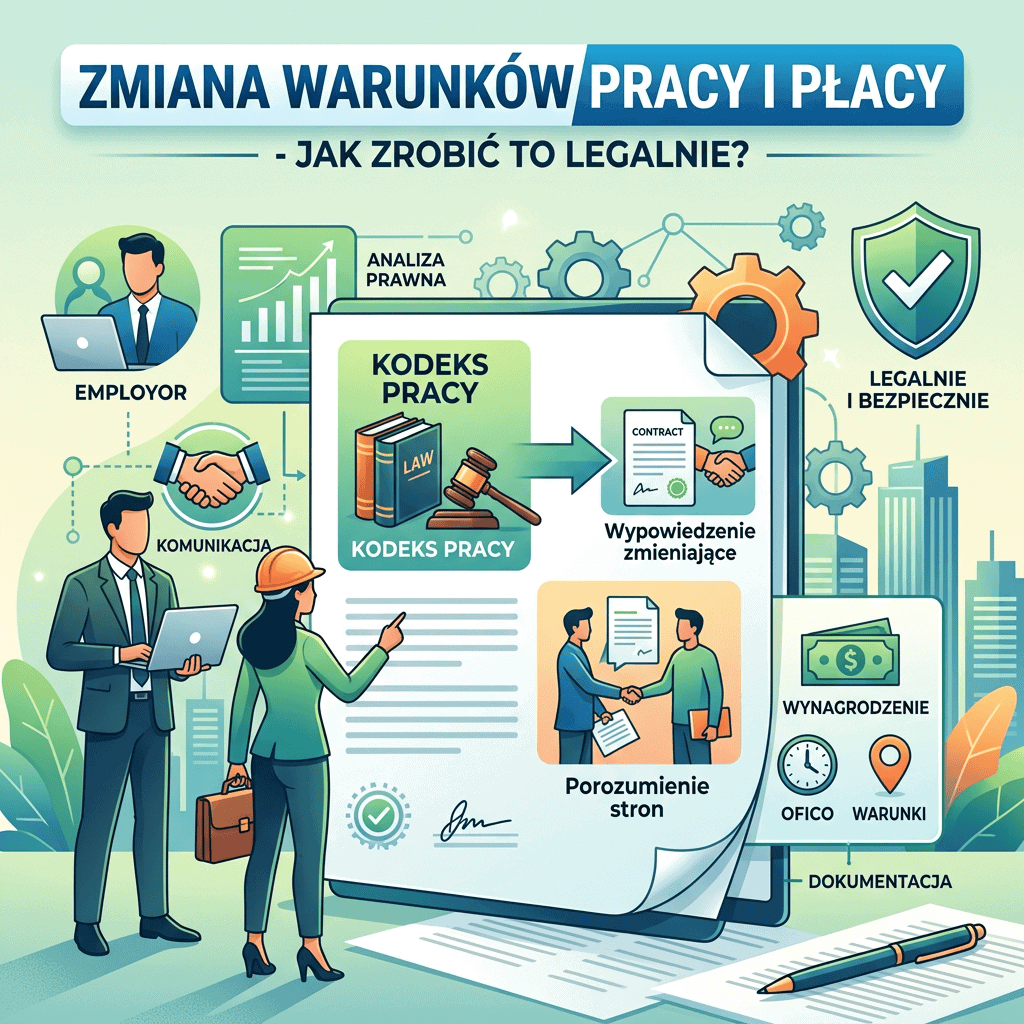 Zmiana warunków pracy i płacy – jak zrobić to legalnie?