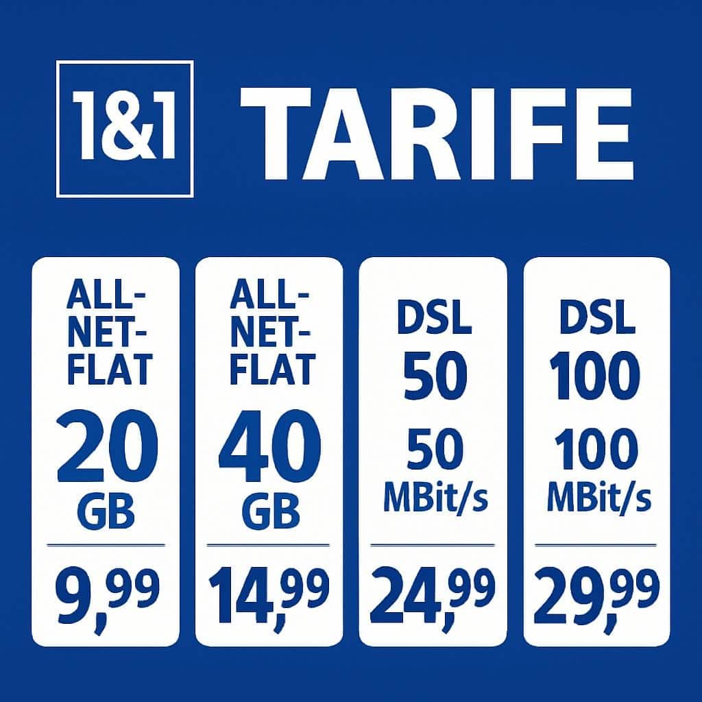 Tarife Preisscheck-Partner von 1&1 IONOS 