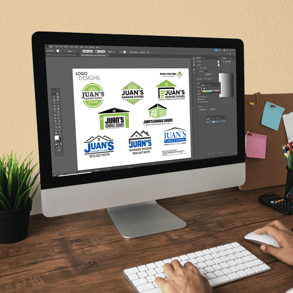 custom logo design for business branding