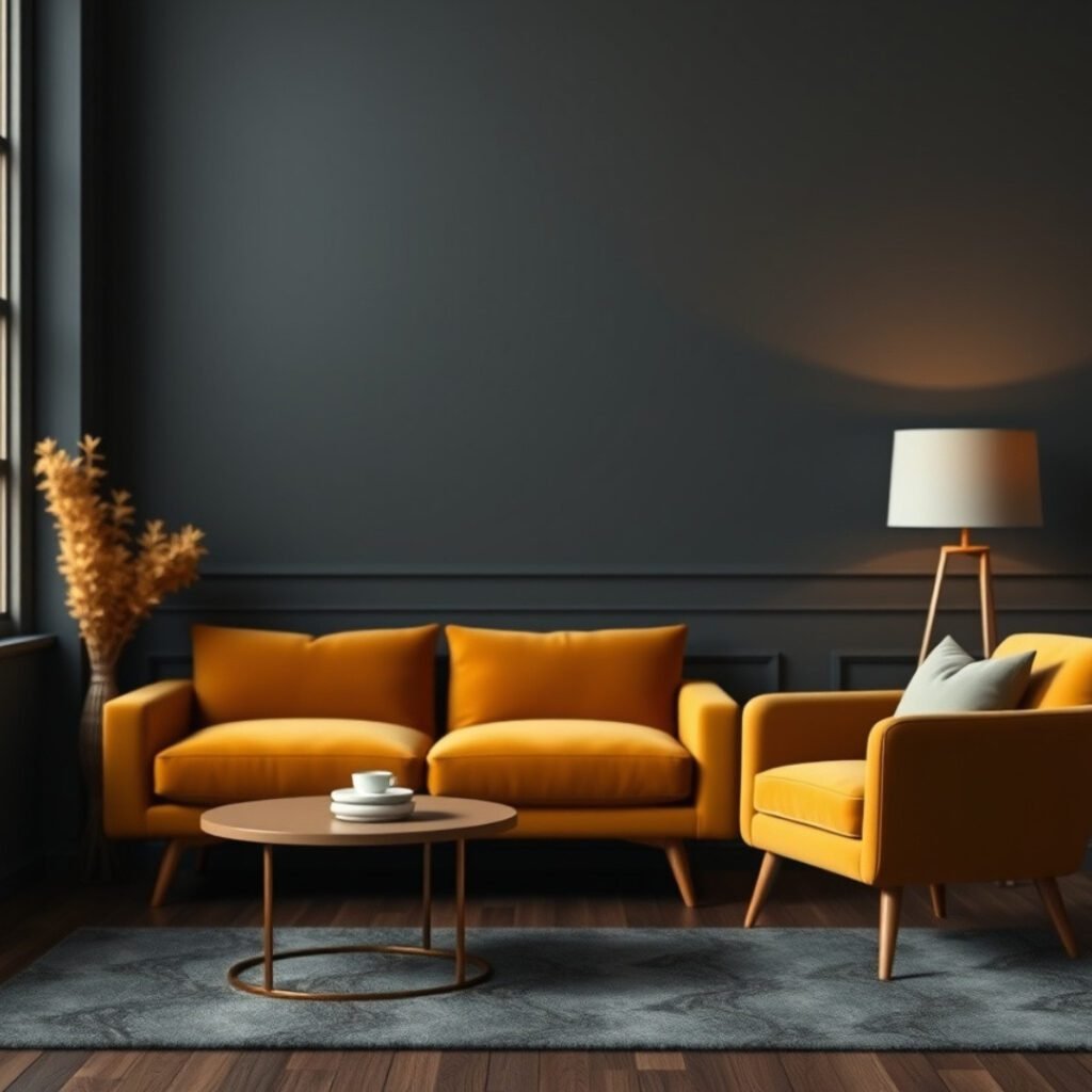 Home interior design in Pune – living & bedroom with wardrobes and TV unit