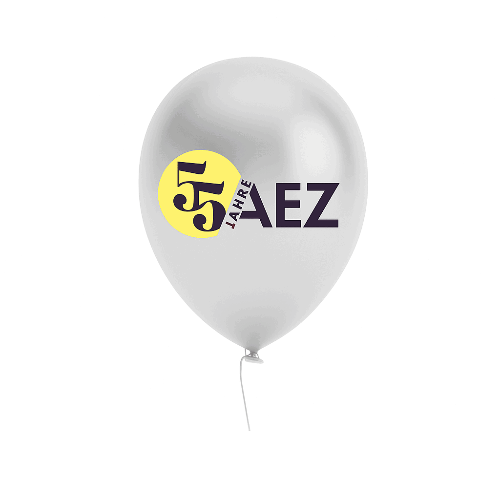 55 years AEZ - branded balloon