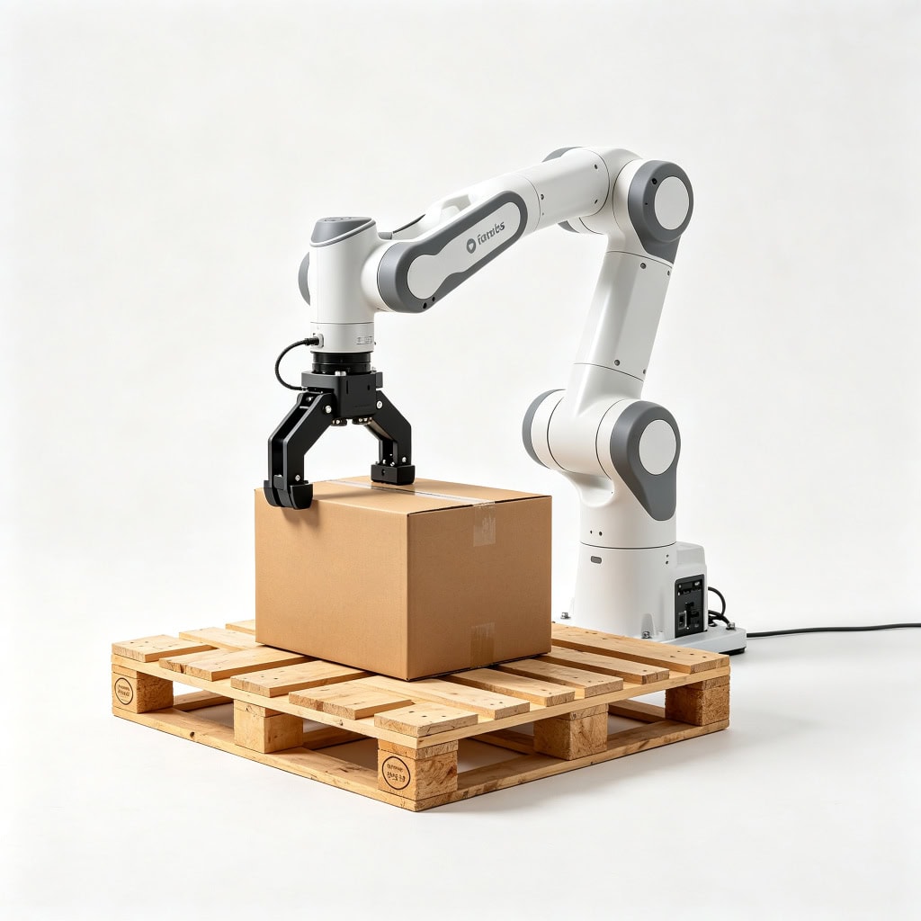 Robotic palletizer system by SunAura Machinery