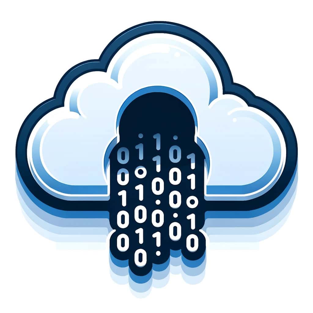 Samsung Galaxy S23 hacknut čtyřikrát během čtyř dnů 3 DALL·E 2023 10 08 11.13.19 Vector design of a cloud storage icon with a visible hole from which digital information in the form of ones and zeros is escaping illustrating a da