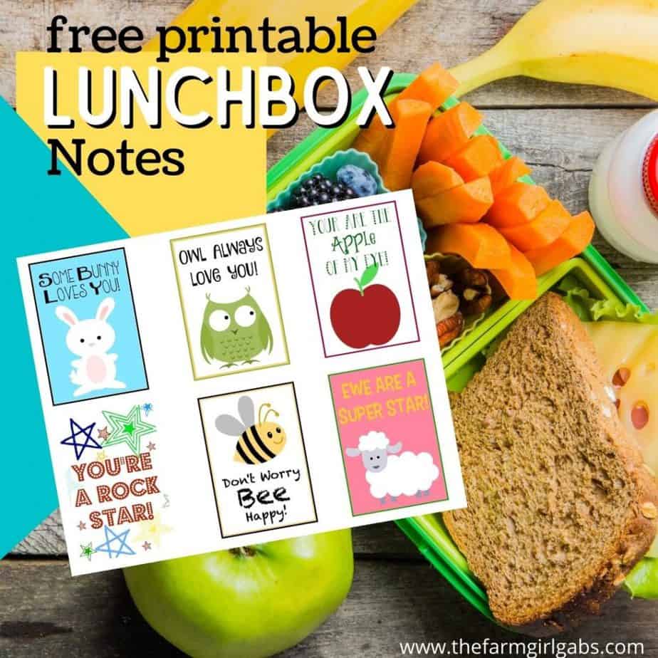 printable lunchbox notes for kids