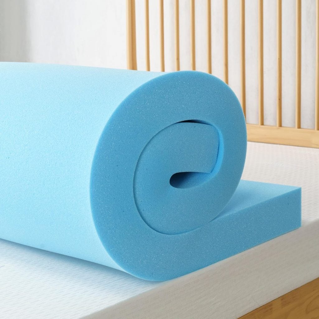 ZINUS 2 Inch Green Tea Cooling Gel Memory Foam Mattress Topper
