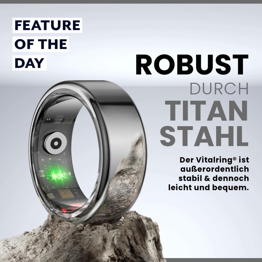 Beispiel Vitalring Social media Content Feature of the day Titan Stahl