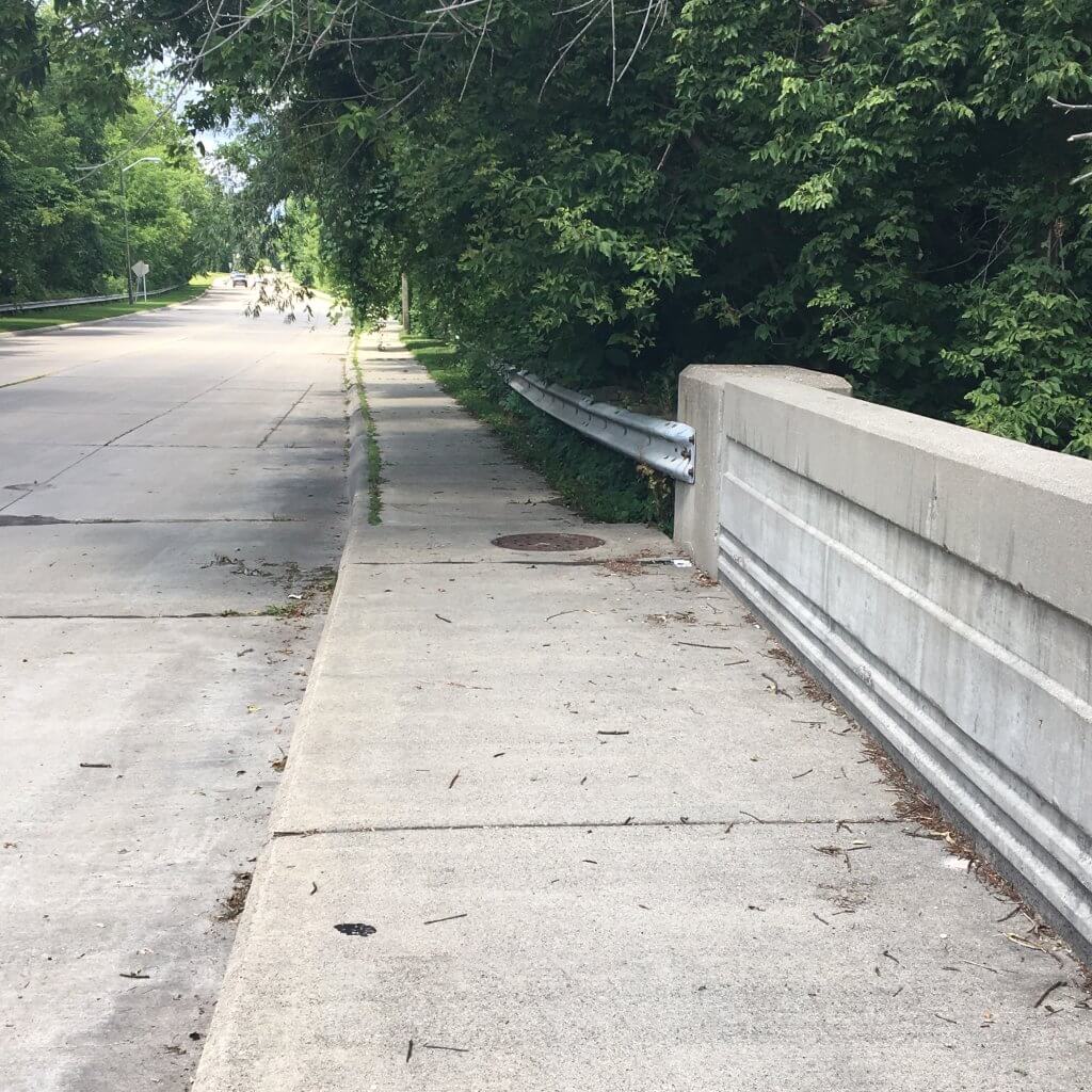 Wendy Jordan’s body was dumped in the Rouge River at this bridge on Ann Arbor Trail in Dearborn Heights