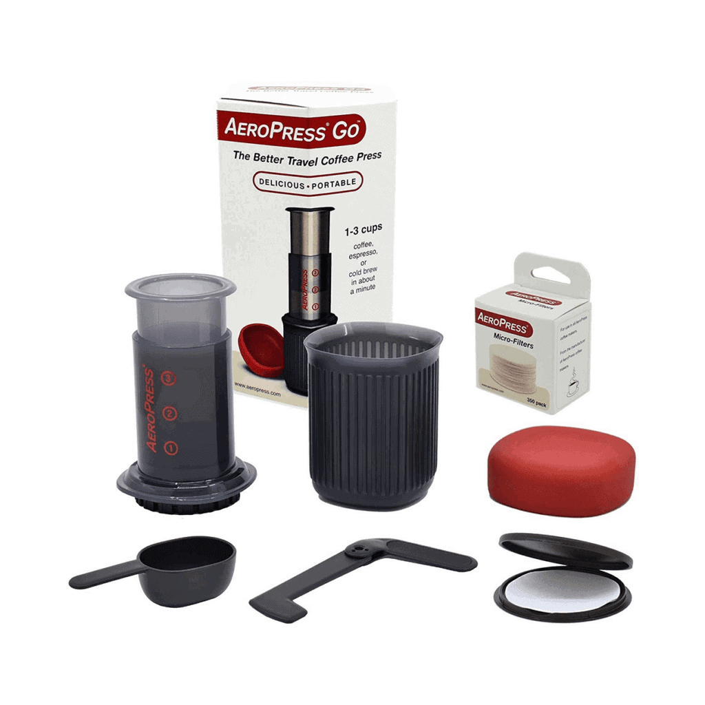 Aeropress GO coffee maker set