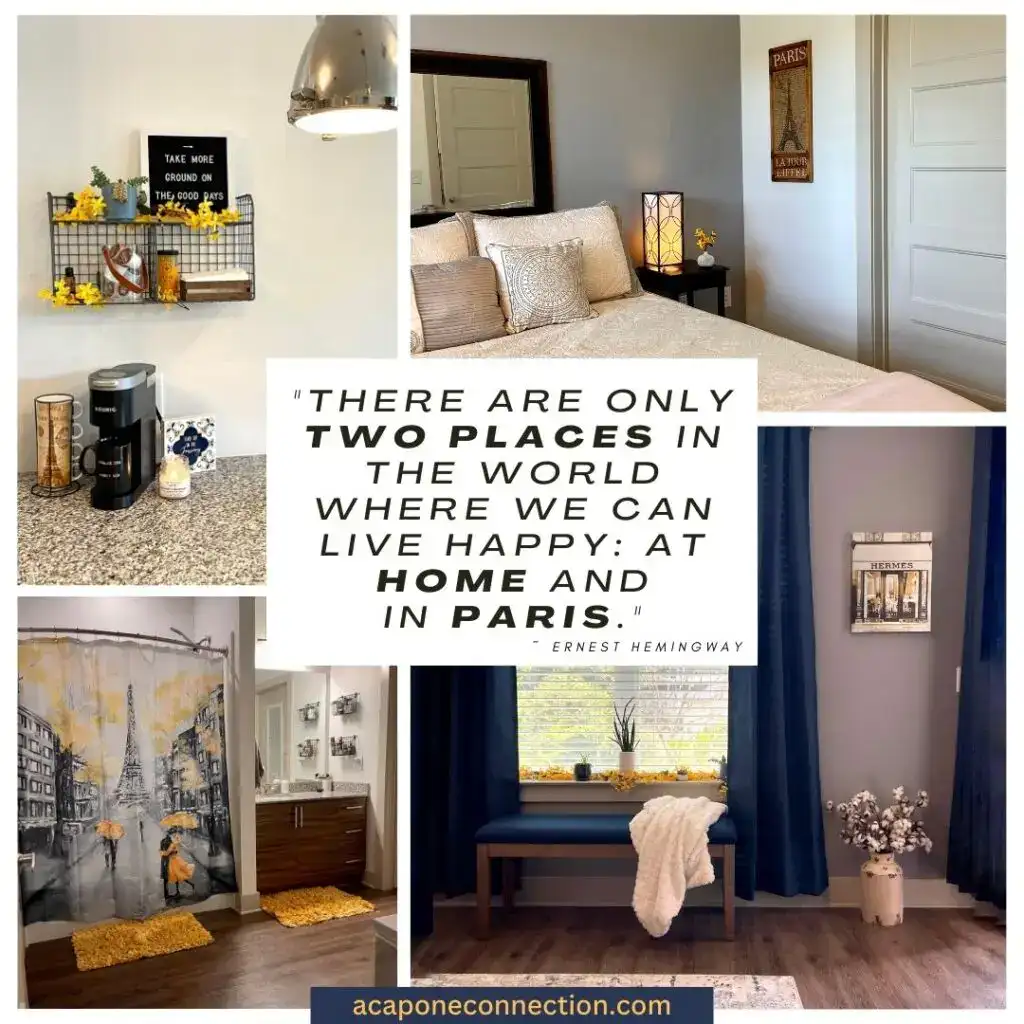 Travel Quotes There are Only 2 Places in the World Where We Can Live Happy at home and in Paris