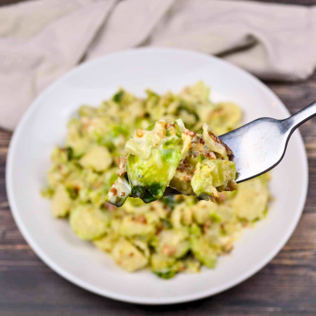 Easy Brussels Sprouts Recipe with Bacon