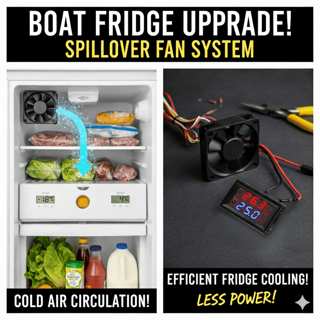 Implement the Spillover Fan for Fridge Cooling