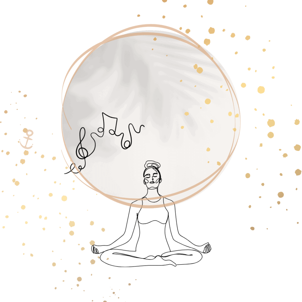 a white circle with a person in the middle