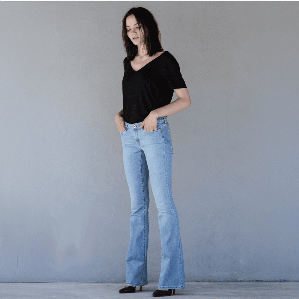 aurelia jeans a zampa by fun factory mode, abbigliamento conto terzi