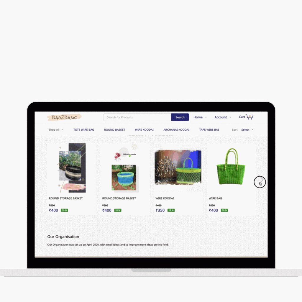 online handicrafts store example for women