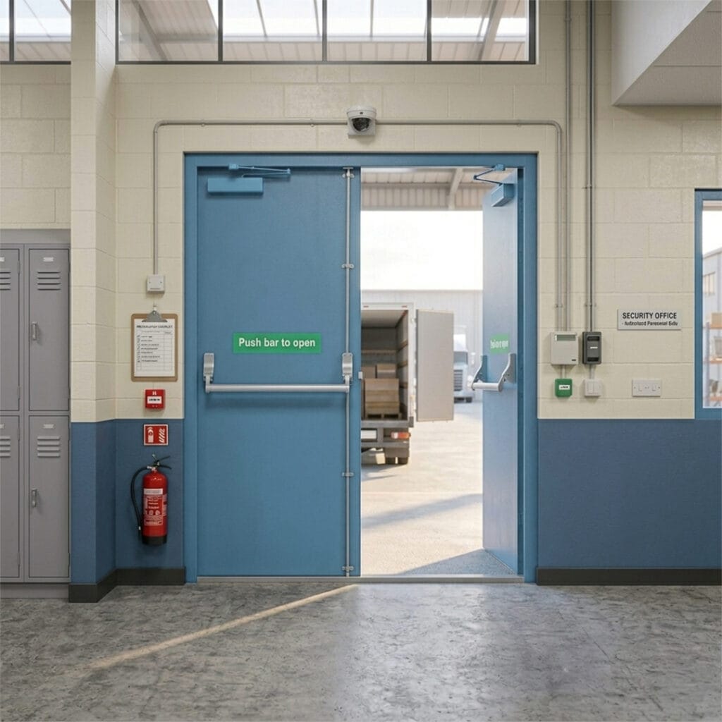 double fire doors