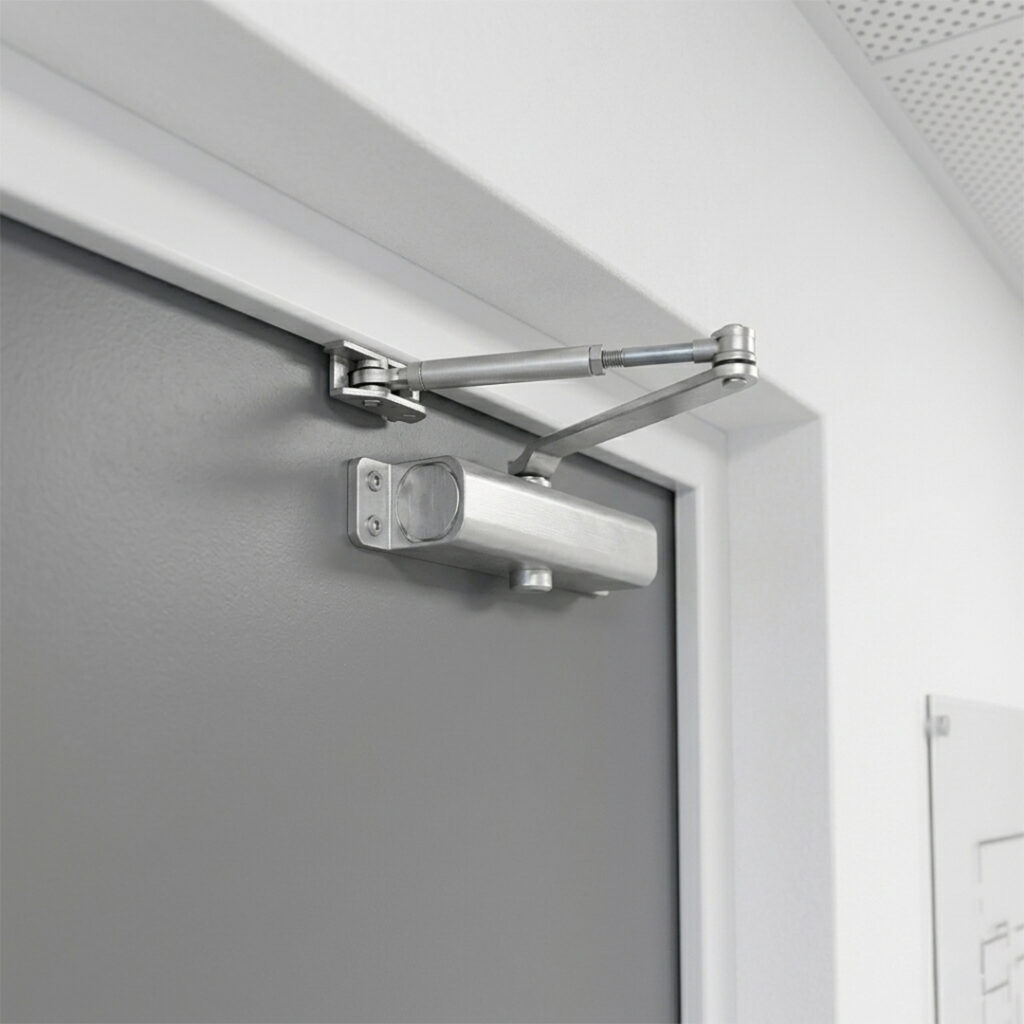 self-closing fire doors