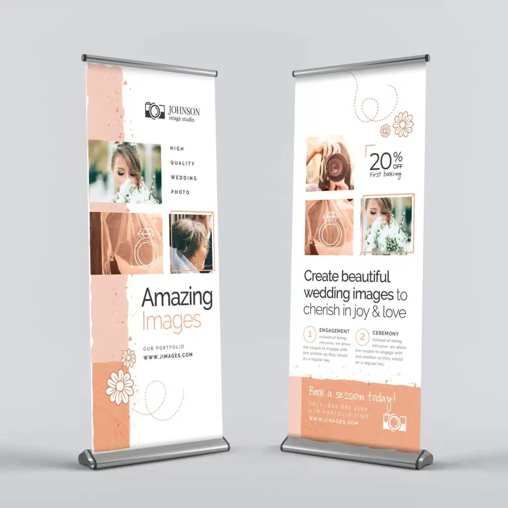 retractable banner and sign