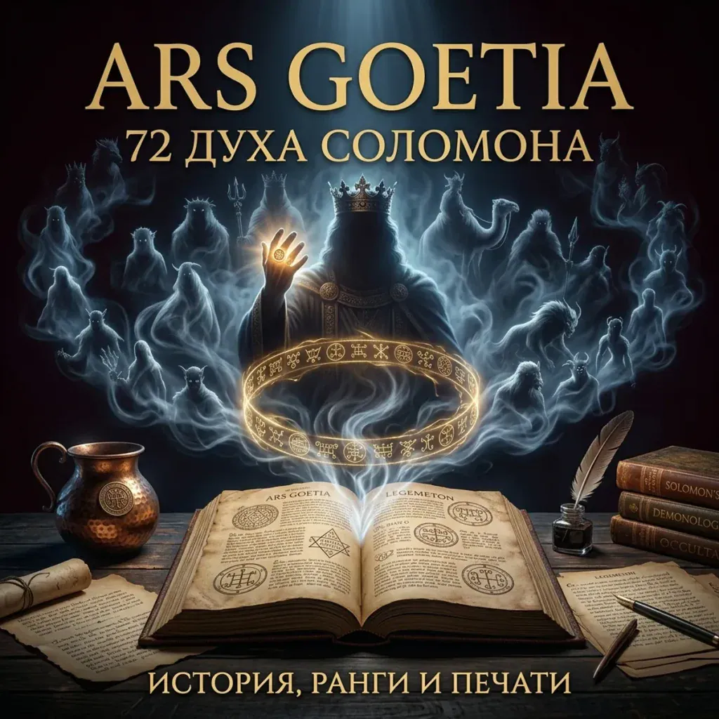 Ars Goetia — 72 духа Соломона, история, ранги и магические печати из «Малого ключа Соломона».