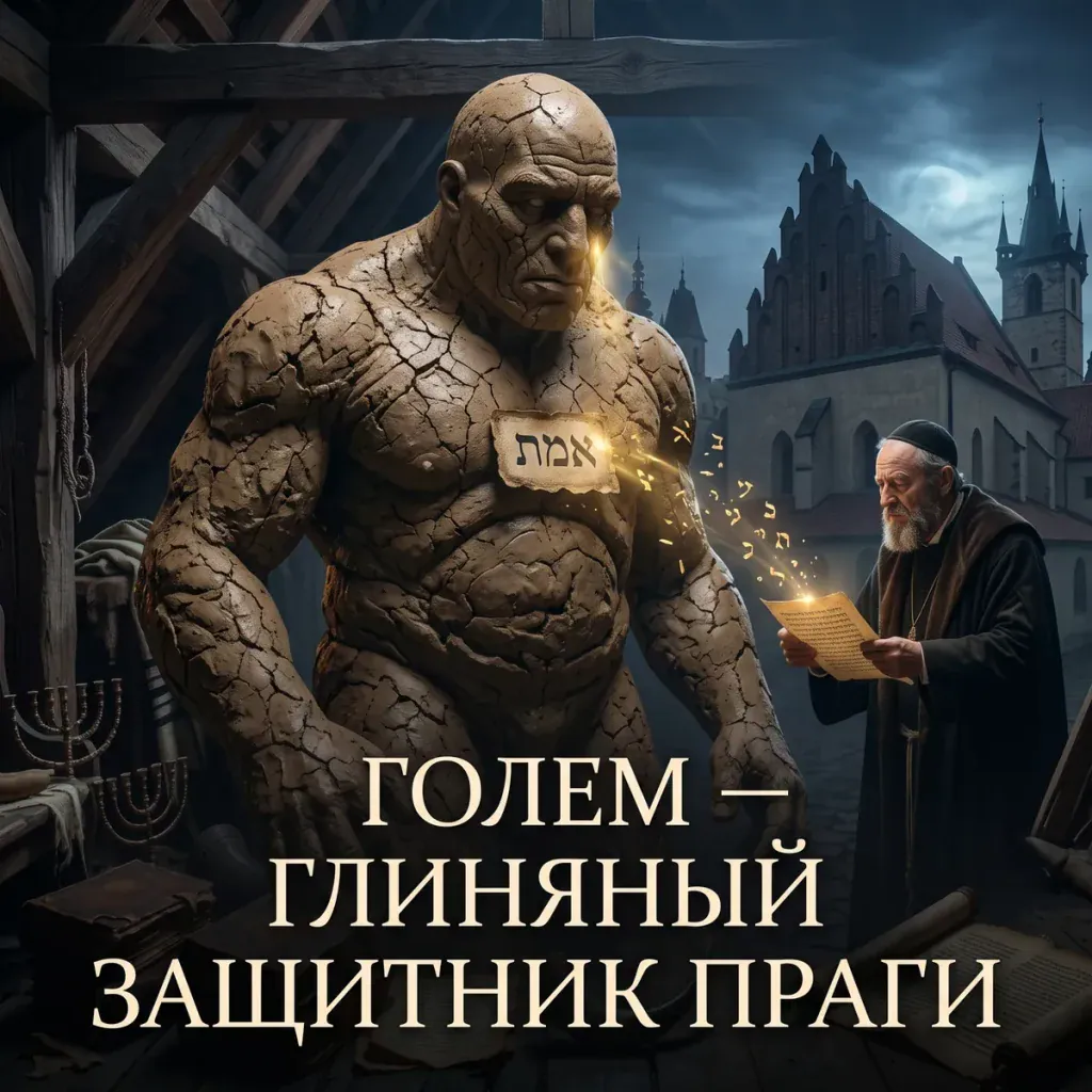 Голем — глиняный защитник Праги из еврейской легенды