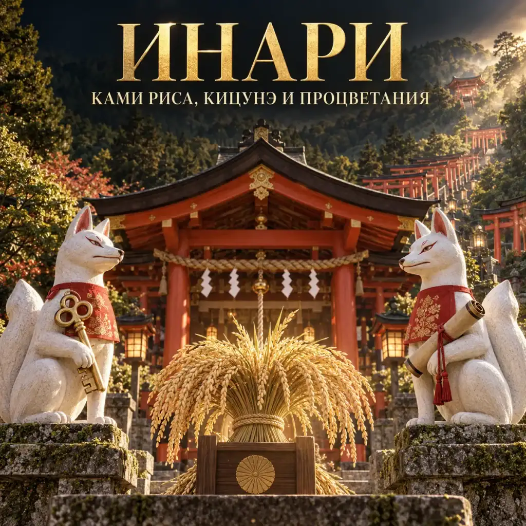 Инари — ками риса кицунэ и процветания