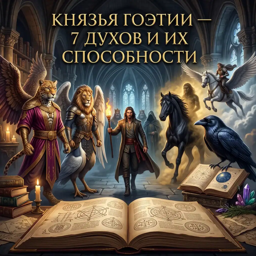 Князья Гоэтии — 7 духов и их способности: Ситри, Оробас, Вассаго, Столас, Гаап, Сеер и другие демоны.