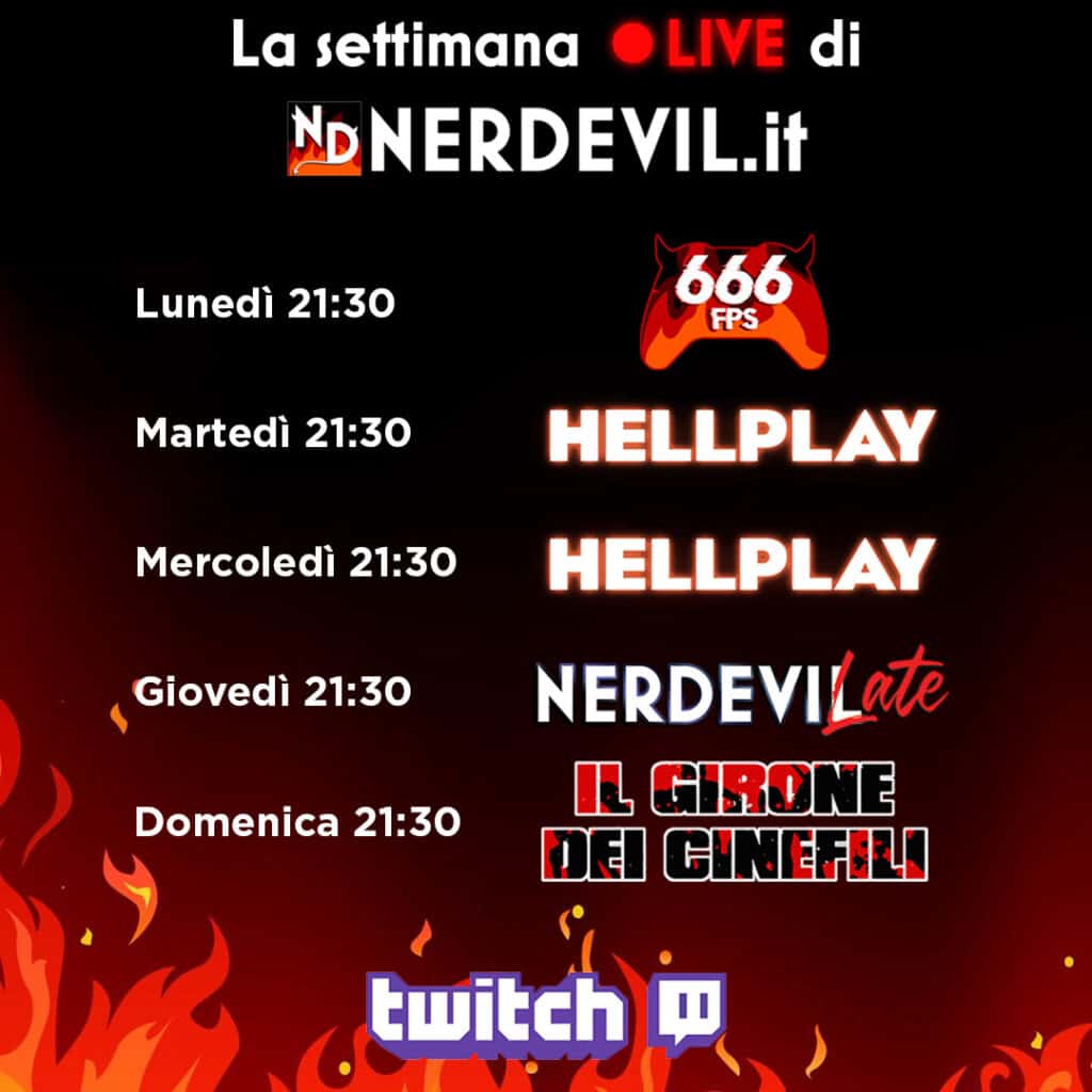 nerdevil calendario live twitch