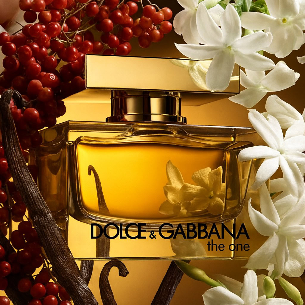 dolce & gabbana introduces the one for women eau de parfum intense in the new intensities campaign with madonna and alberto guerra, built on pink pepper, jasmine, and vanilla.