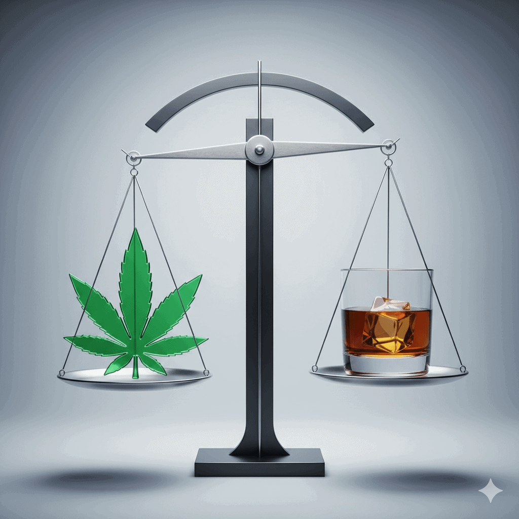 Cannabis vs. Alcohol: A 2025 Look at a Flawed Double Standard