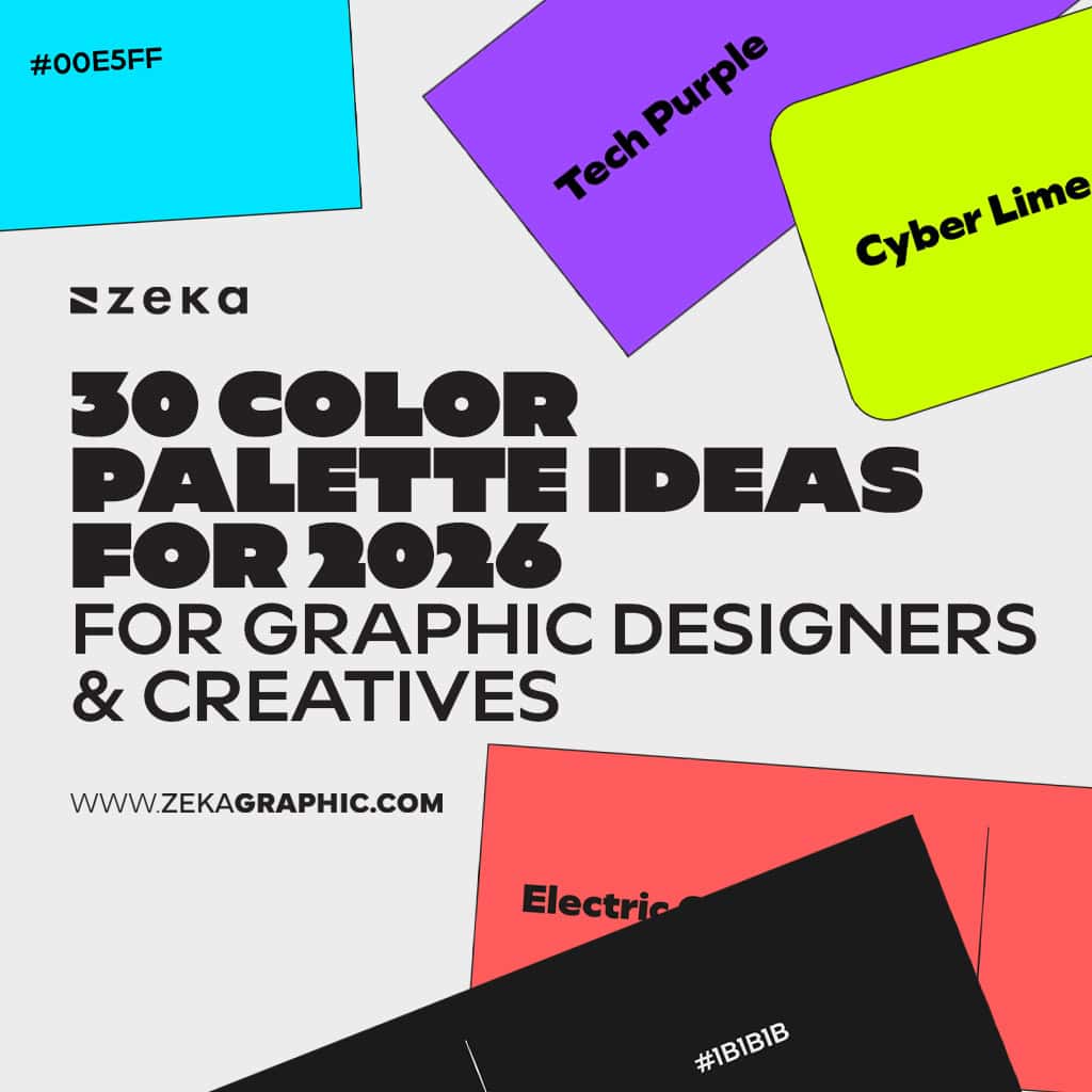 30 color palette ides in 2026 for graphic design
